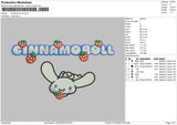 Cinnamorollv2 Embroidery File 6 sizes