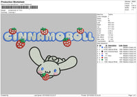 Cinnamorollv2 Embroidery File 6 sizes