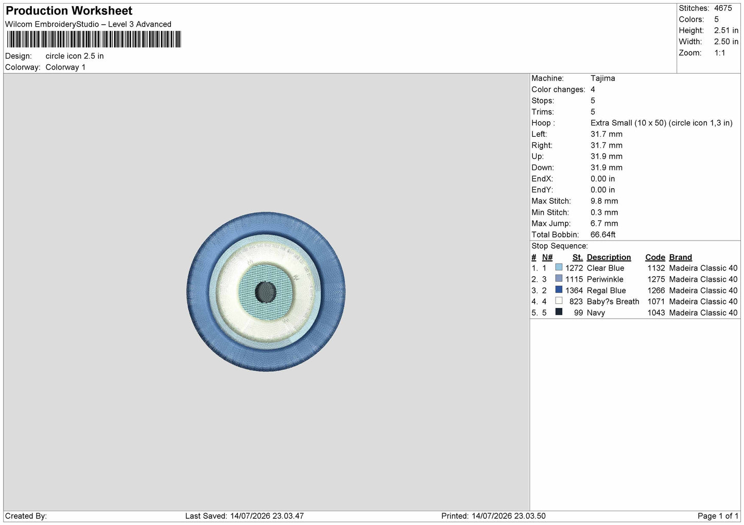Circle Embroidery Machine Design File 6 sizes