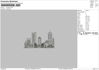 City Plan Embroidery File 5 sizes