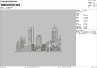 City Plan Embroidery File 5 sizes