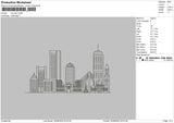 City Plan Embroidery File 5 sizes