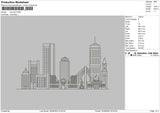 City Plan Embroidery File 5 sizes