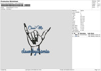 Claws Embroidery File 6 sizes