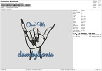 Claws Embroidery File 6 sizes