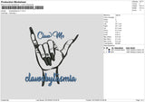 Claws Embroidery File 6 sizes