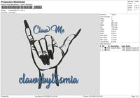 Claws Embroidery File 6 sizes