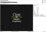 Clean Simple V2 Embroiery File 6 sizes