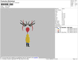 Clown Embroidery File 4 size
