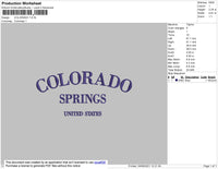Colorado Embroidery File 5 Size