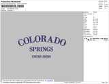 Colorado Embroidery File 5 Size