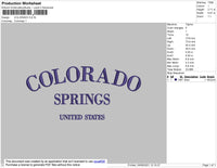 Colorado Embroidery File 5 Size