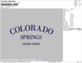 Colorado Embroidery File 5 Size