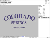 Colorado Embroidery File 5 Size