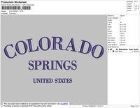 Colorado Embroidery File 5 Size