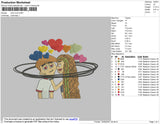 Color Love Embroidery File 4 size
