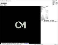 CM Embroidery File 3 size