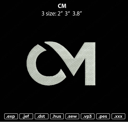 CM Embroidery File 3 size