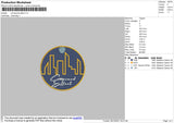Compoud Effect Embroidery File 5 size