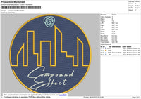 Compoud Effect Embroidery File 5 size