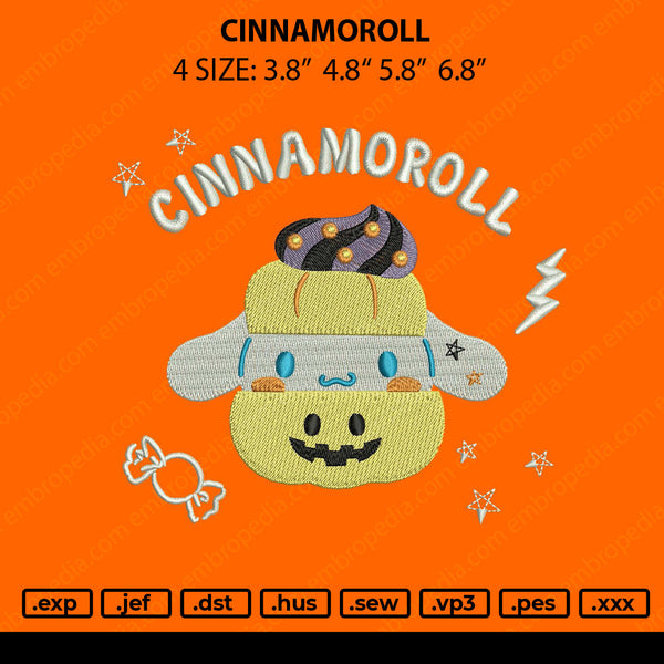Cinnamoroll Embroidry File 4 size