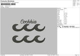 Cochhia Embroidery File 4 size