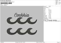 Cochhia Embroidery File 4 size