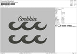 Cochhia Embroidery File 4 size