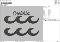 Cochhia Embroidery File 4 size