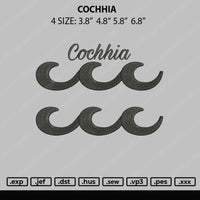 Cochhia Embroidery File 4 size