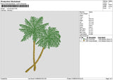Palm Trees Embroidery File 6 sizes
