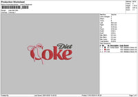 Coketext Bow Embroidery File 6 sizes