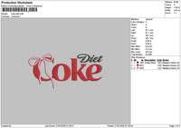 Coketext Bow Embroidery File 6 sizes