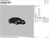 Cole Car Embroidery File 4 size