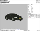 Cole Car Embroidery File 4 size