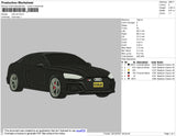 Cole Car Embroidery File 4 size