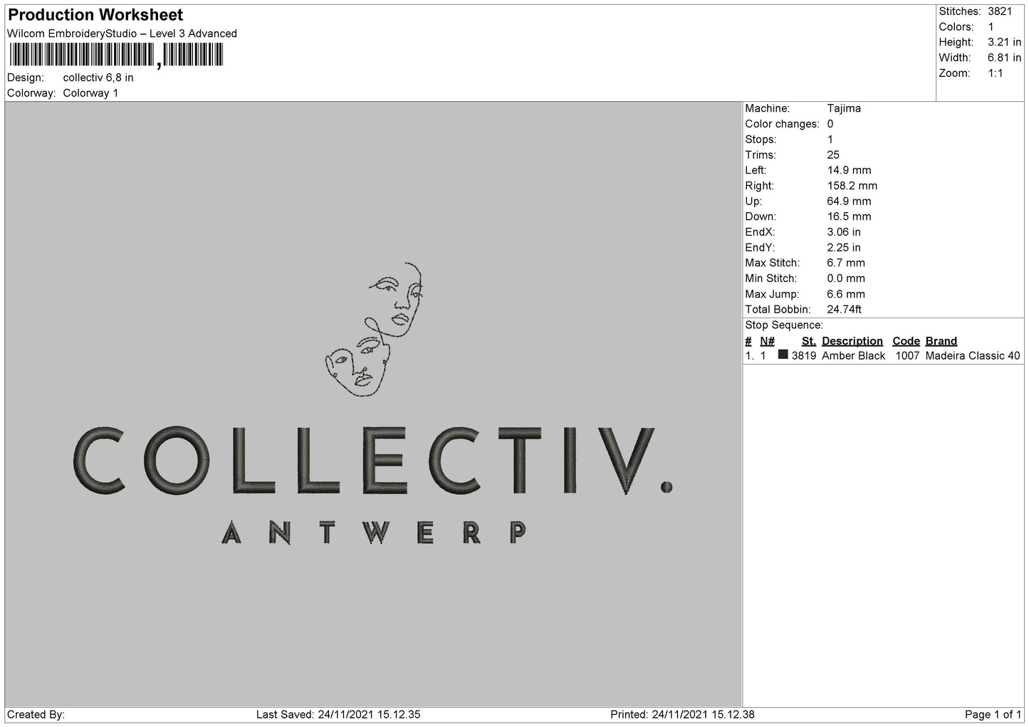 Collective Embroidery File 4 size