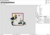 Chickensquare02 Embroidery FIle 6 sizes