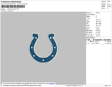Colts Logo 2 Embroidery File 4 size