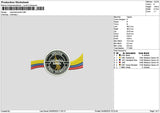 Columbiatext Embroidery File 6 sizes
