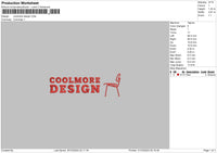 Coolmoretext Embroidery File 6 sizes