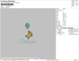 Cooper Embroidery File 4 size