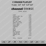 C Orange Playlist Embroidery File 4 size