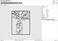 Couple Photoline V2 Embroidery File 4 sizes