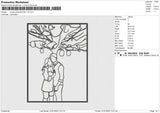 Couple Photoline V2 Embroidery File 4 sizes
