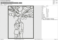Couple Photoline V2 Embroidery File 4 sizes