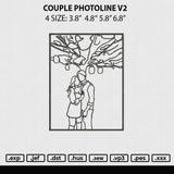 Couple Photoline V2 Embroidery File 4 sizes