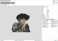 Cowboy0201 Embroidery File 6 sizes