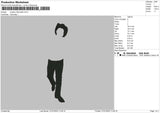 Cowboy Silhouette Embroidery File 4 size