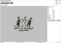 Cow Party Embroidery File 4 size